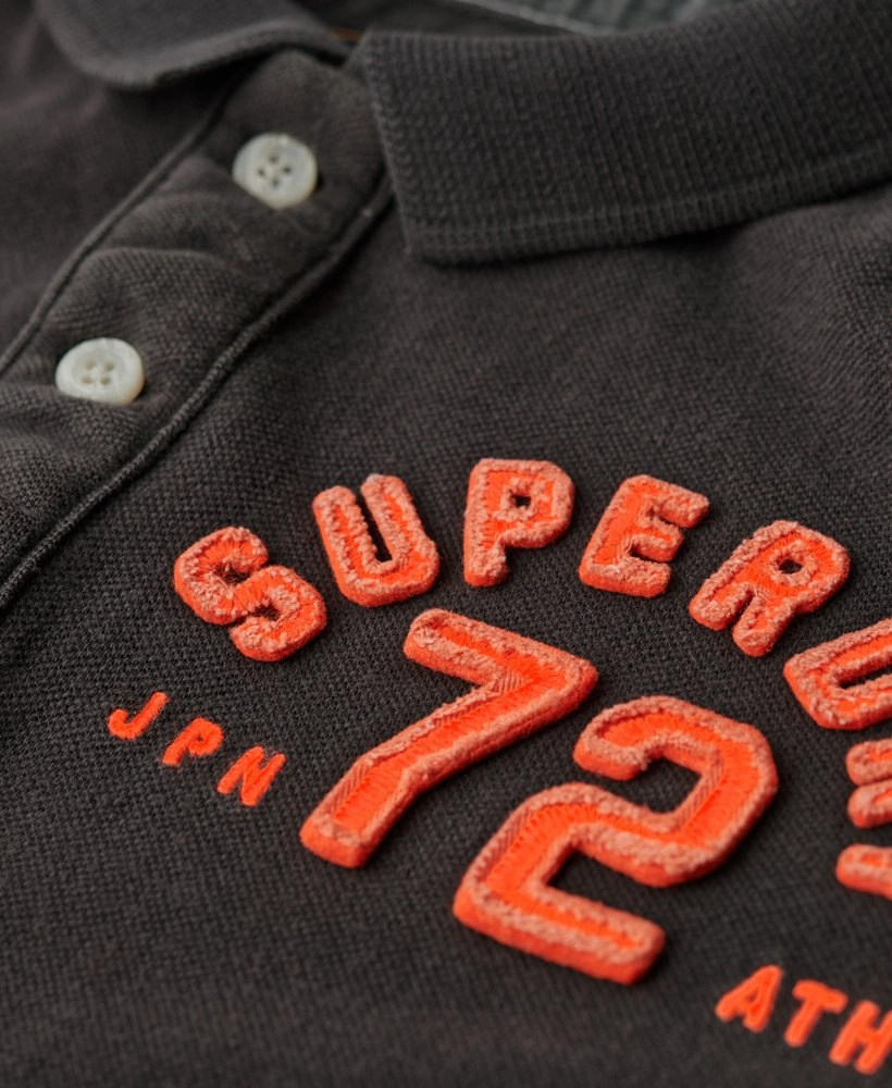 Vintage Athletic Polo | Washed Black