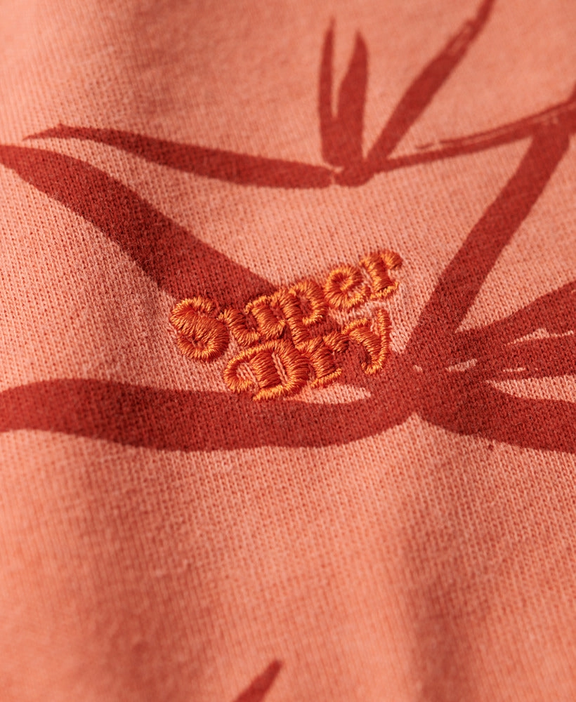 Vintage Overdye Printed Tee | Smoked Rust Orange