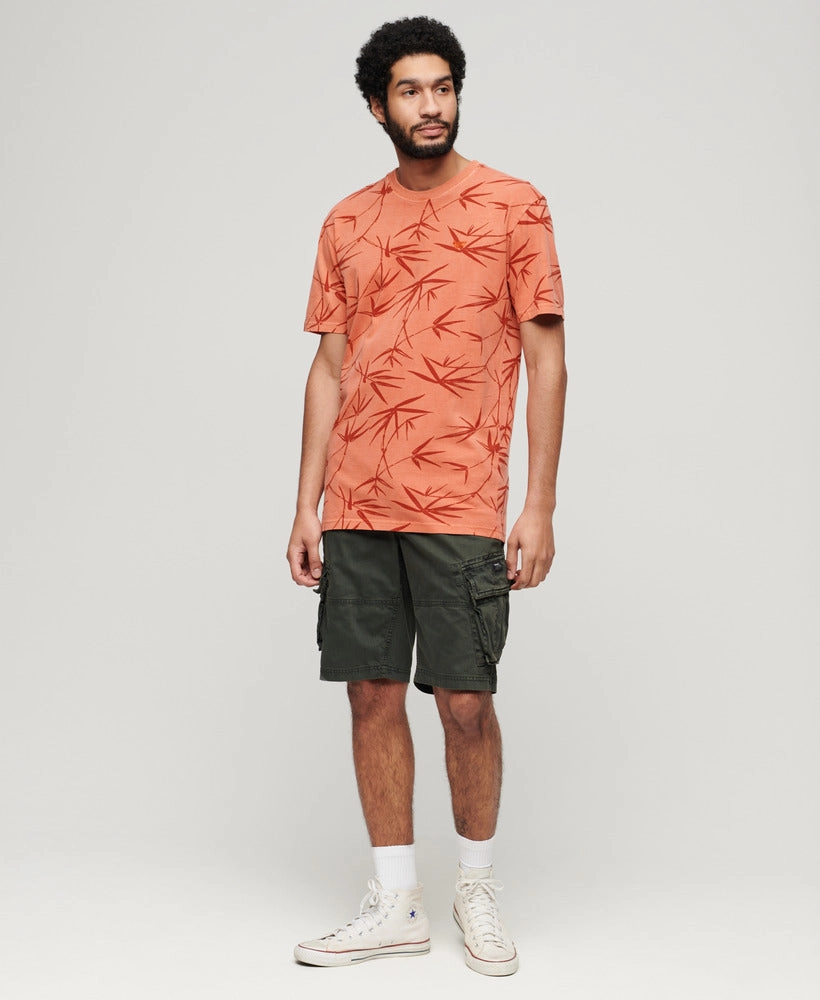 Vintage Overdye Printed Tee | Smoked Rust Orange