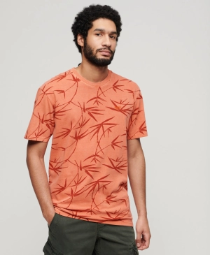 Vintage Overdye Printed Tee | Smoked Rust Orange