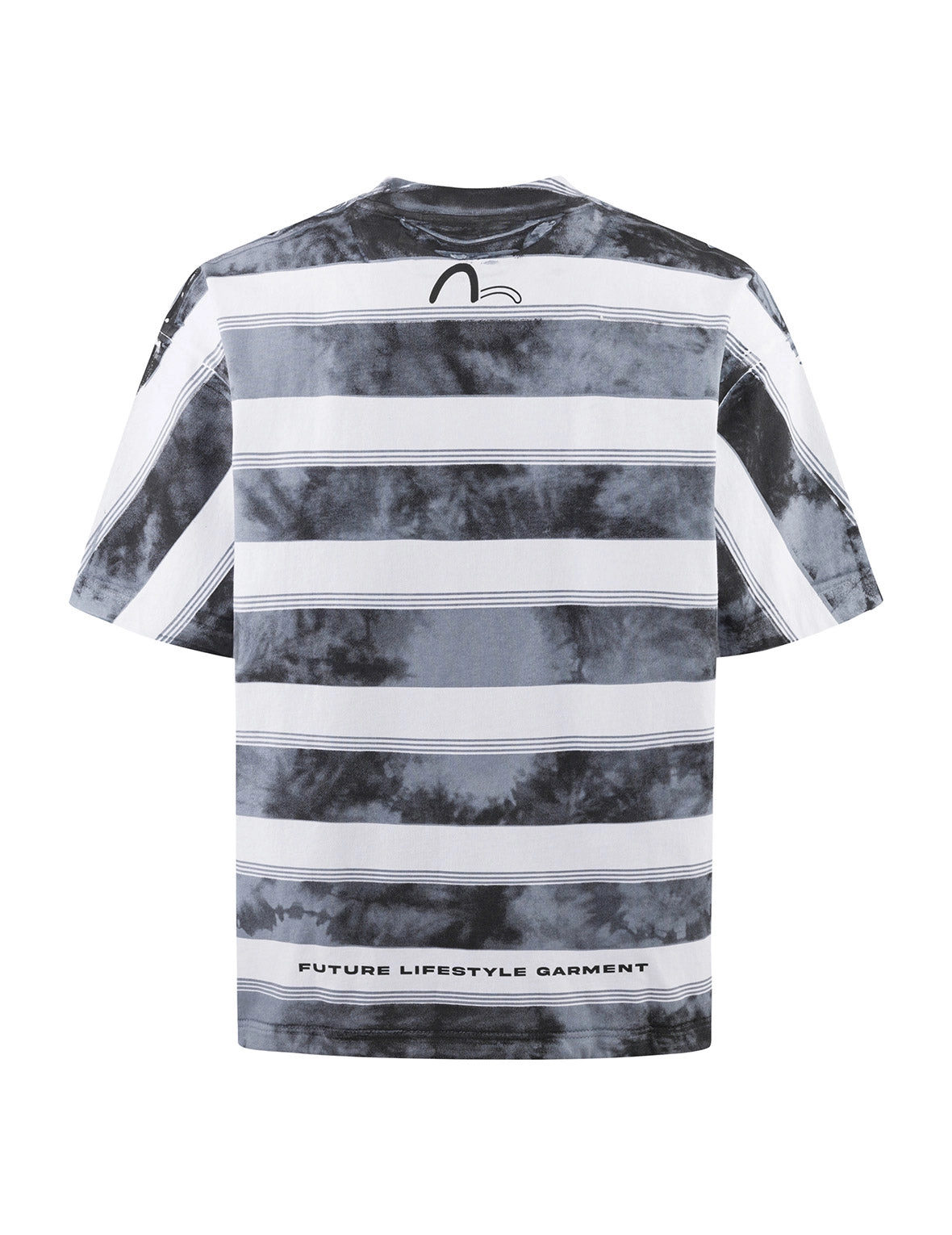 Washed Tie-Dye Stripe Loose Fit T-shirt
