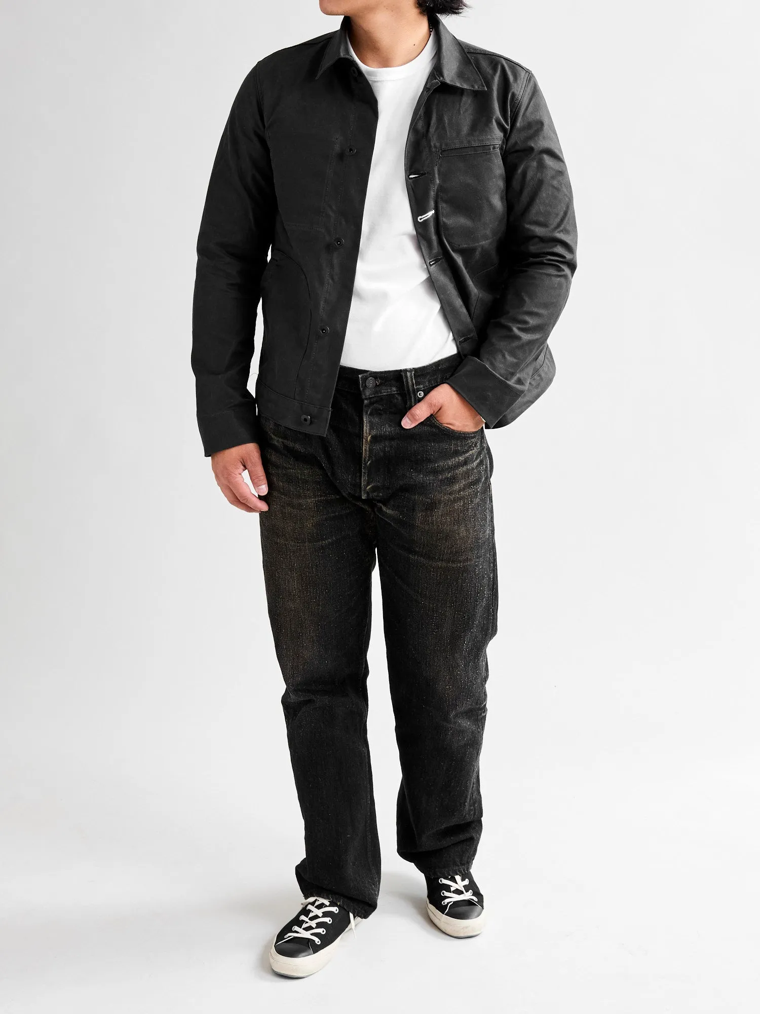 Waxed Canvas Ridgeline Supply Jacket in Black