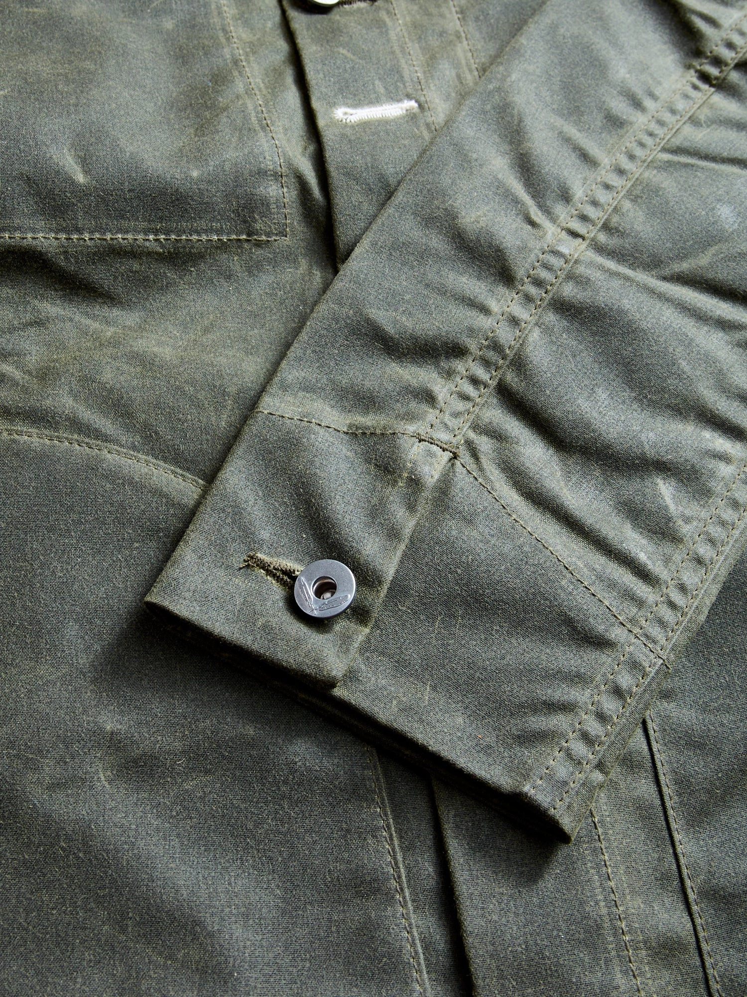 Waxed Canvas Ridgeline Supply Jacket in Olive