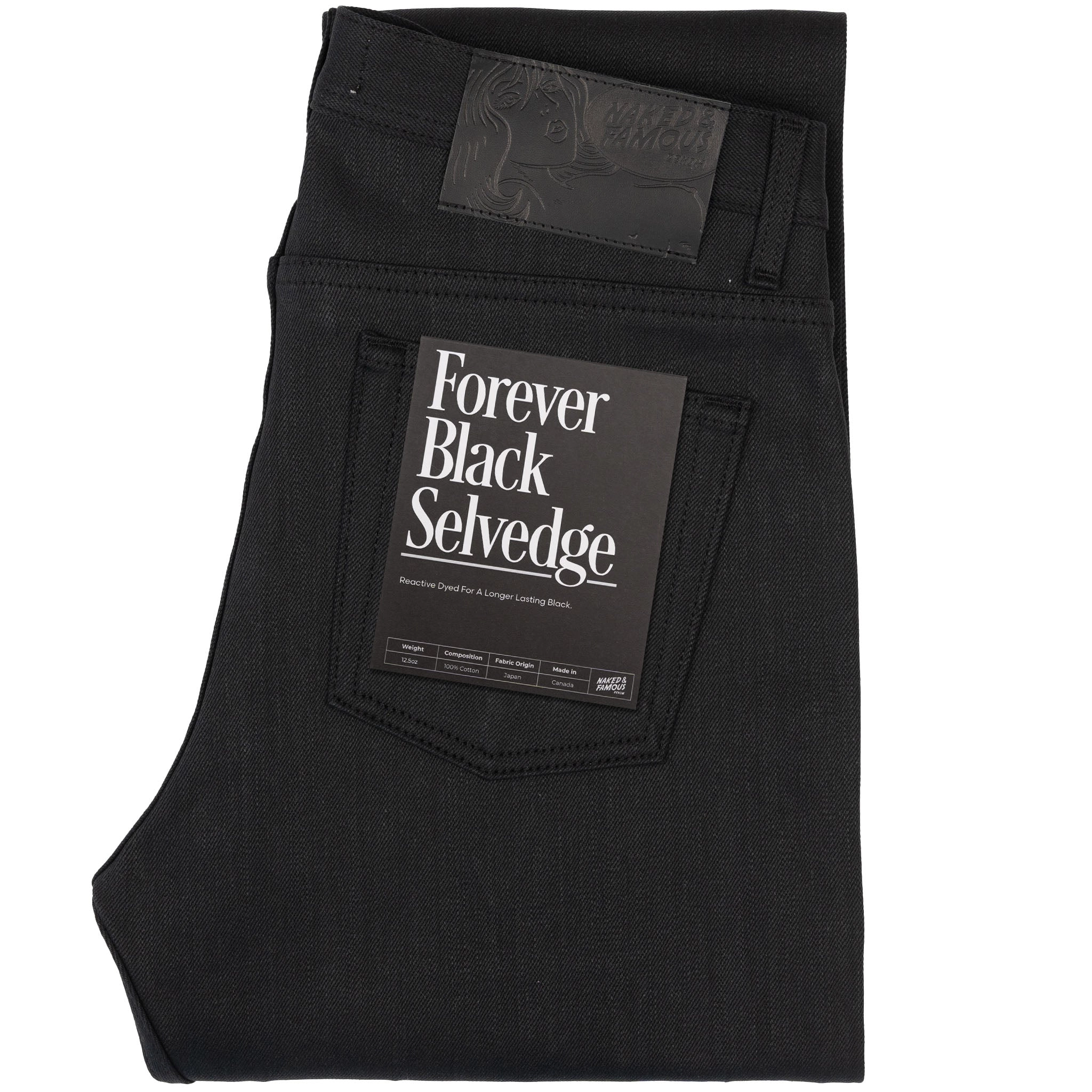 Weird Guy - Forever    Black    Selvedge