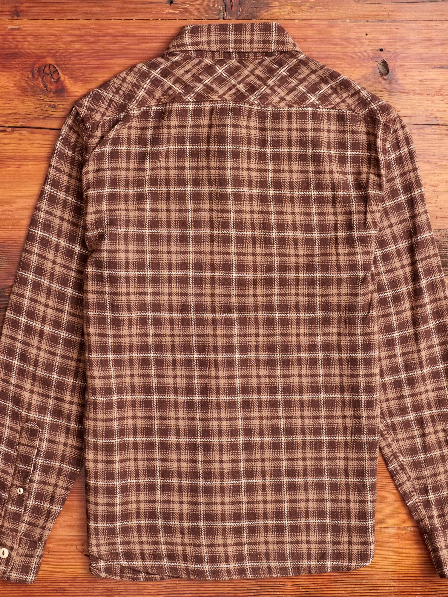 Wells Work Shirt in Brown Plaid