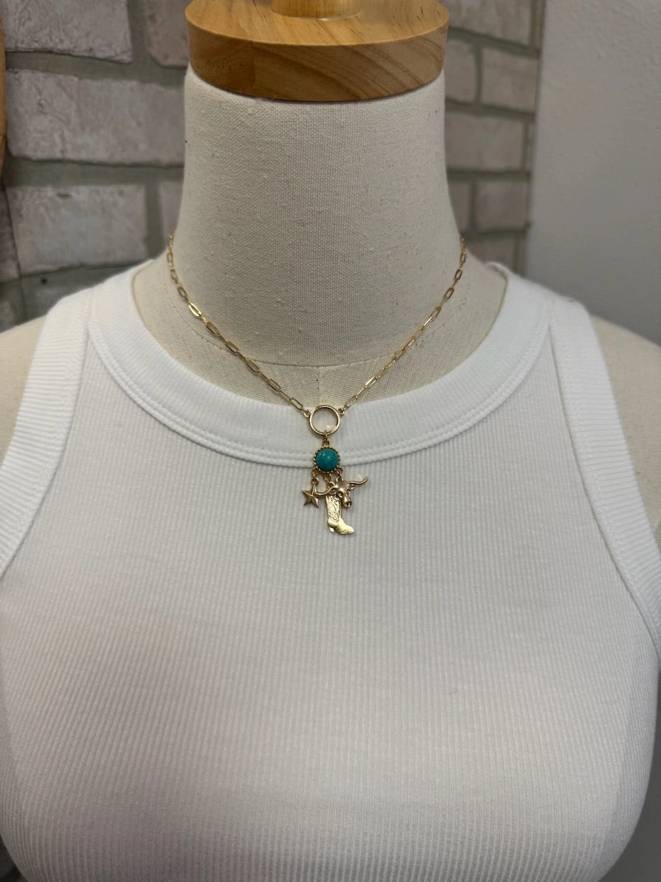 Western Charm and Turquoise Necklace