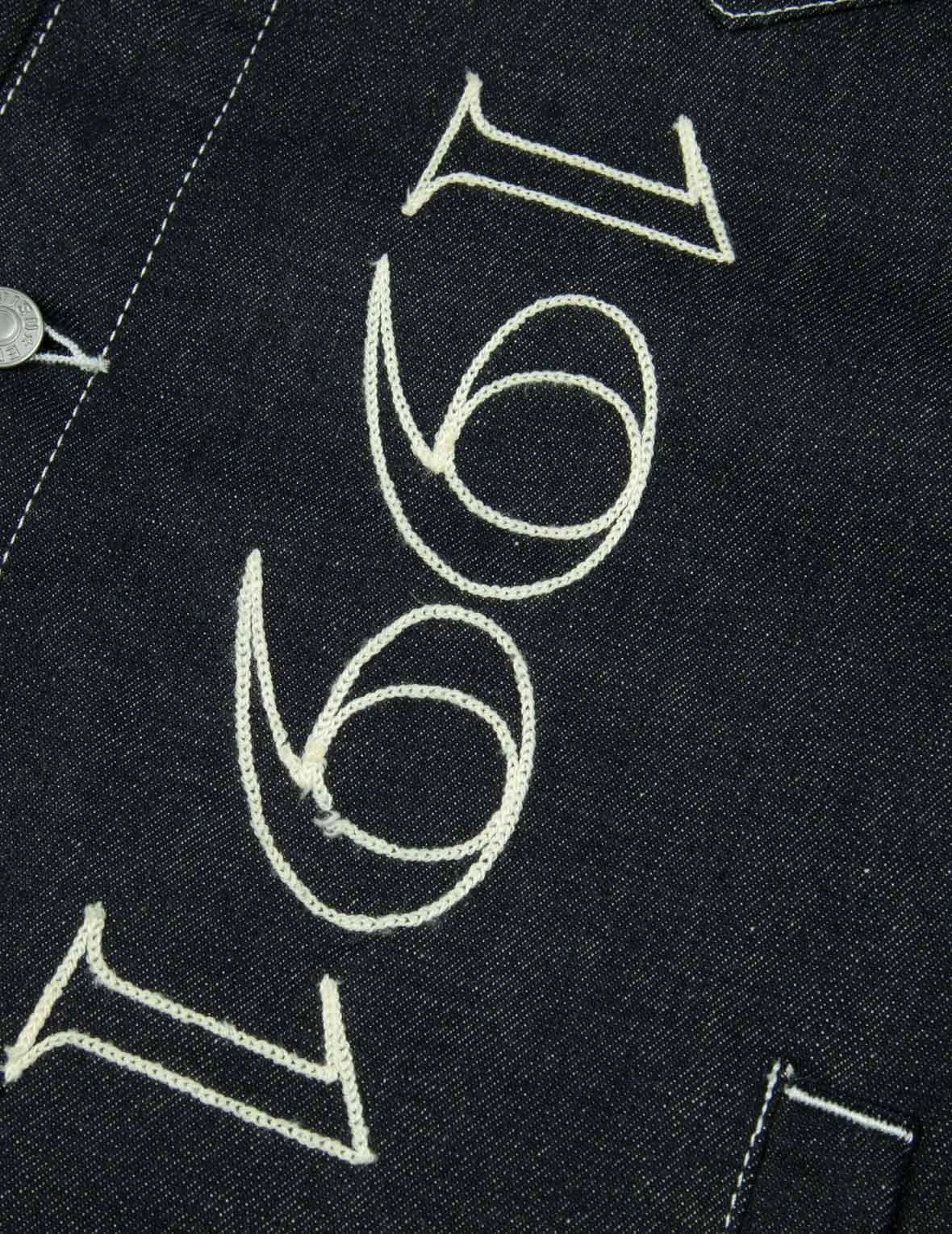 Western Style and Logo Embroidery Denim Jacket
