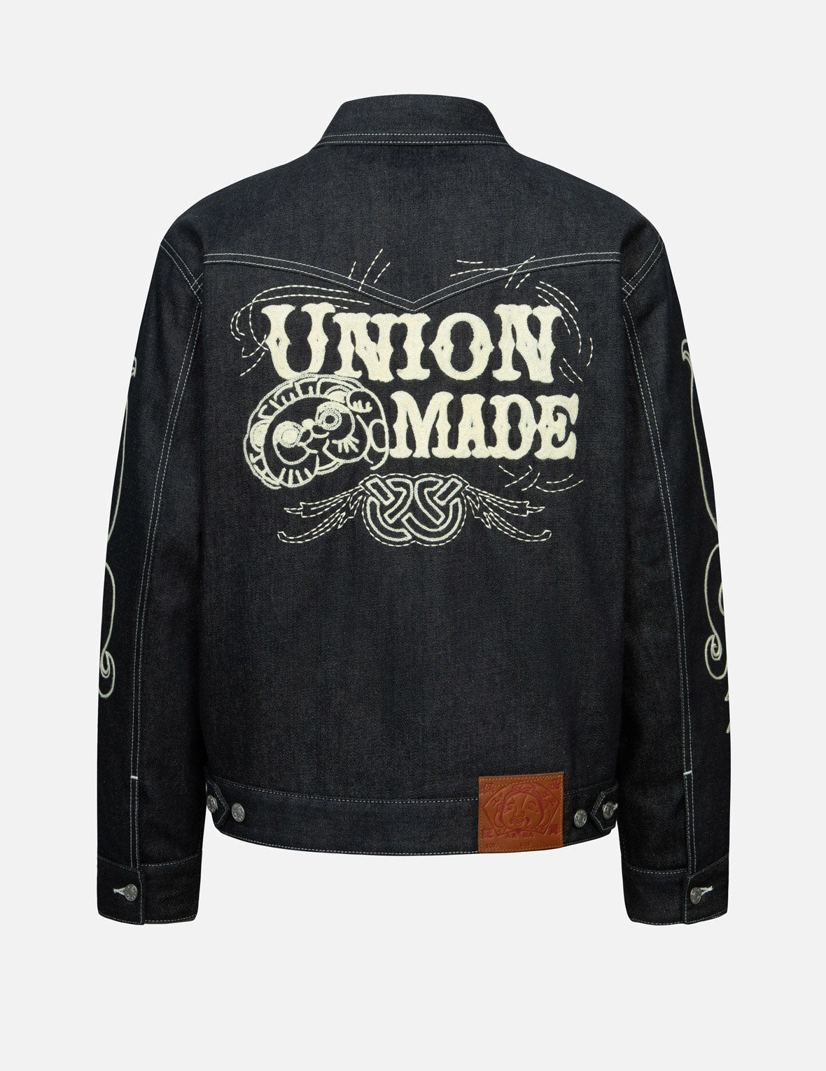 Western Style and Logo Embroidery Denim Jacket