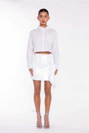 White Crop-Shirt