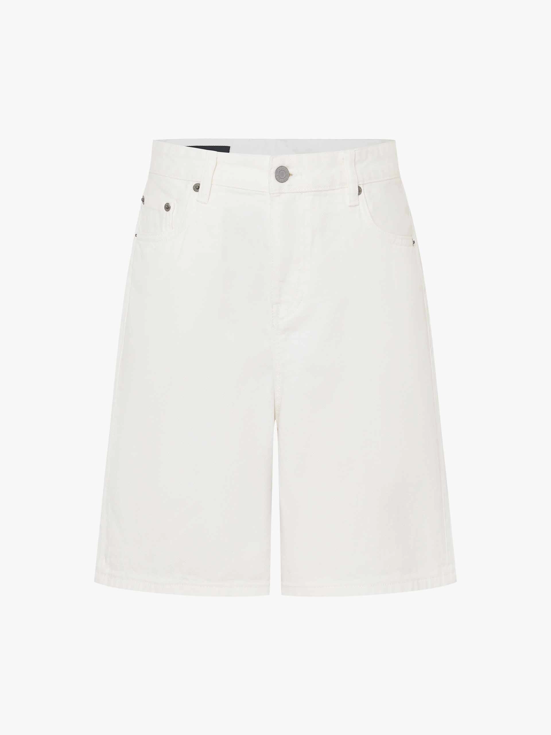 White Denim Shorts