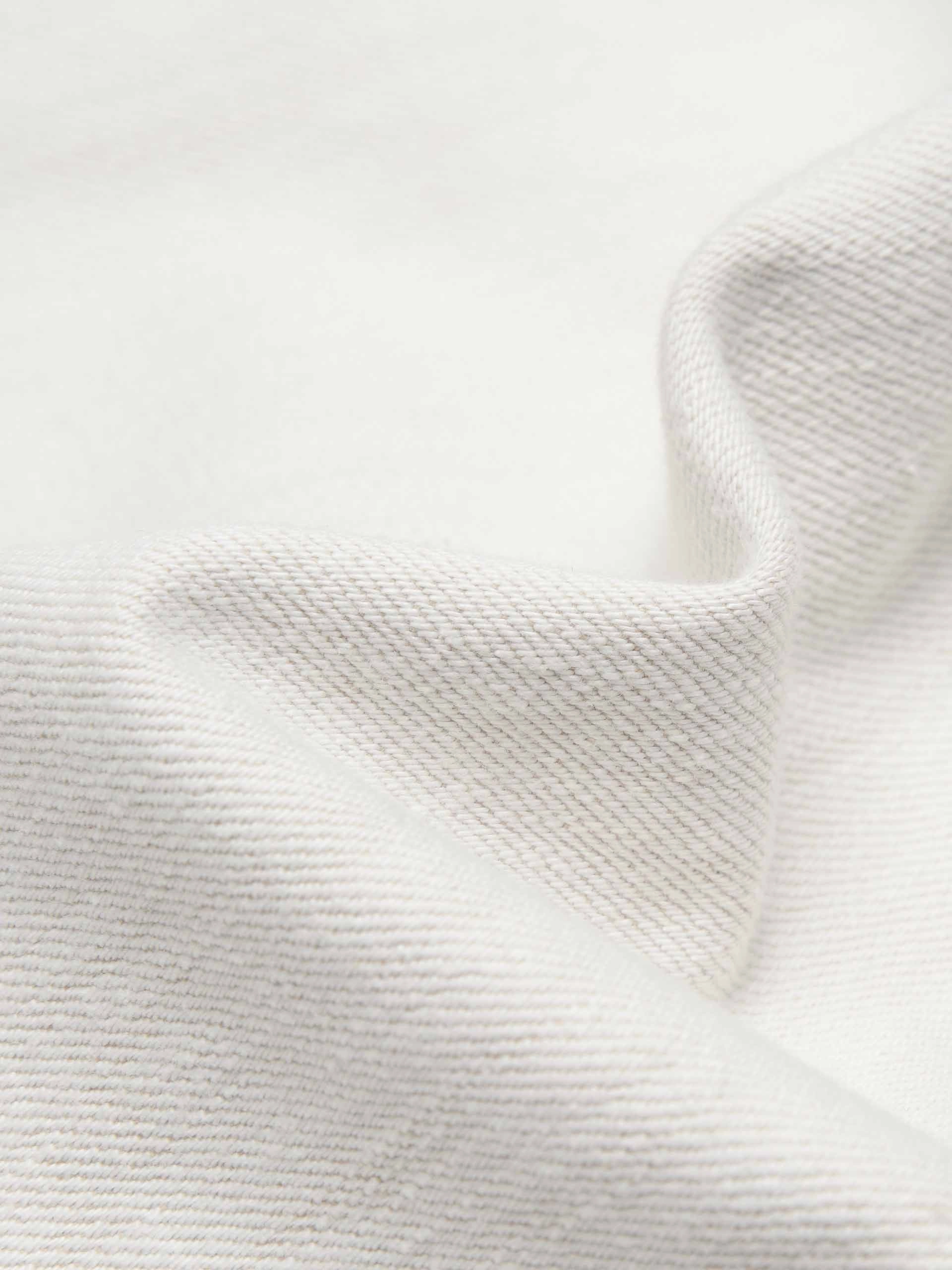 White Denim Straight Jeans