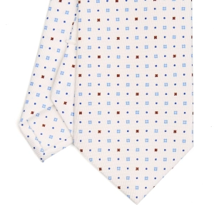 WHITE SARTORIAL CLASSIC SILK TIE