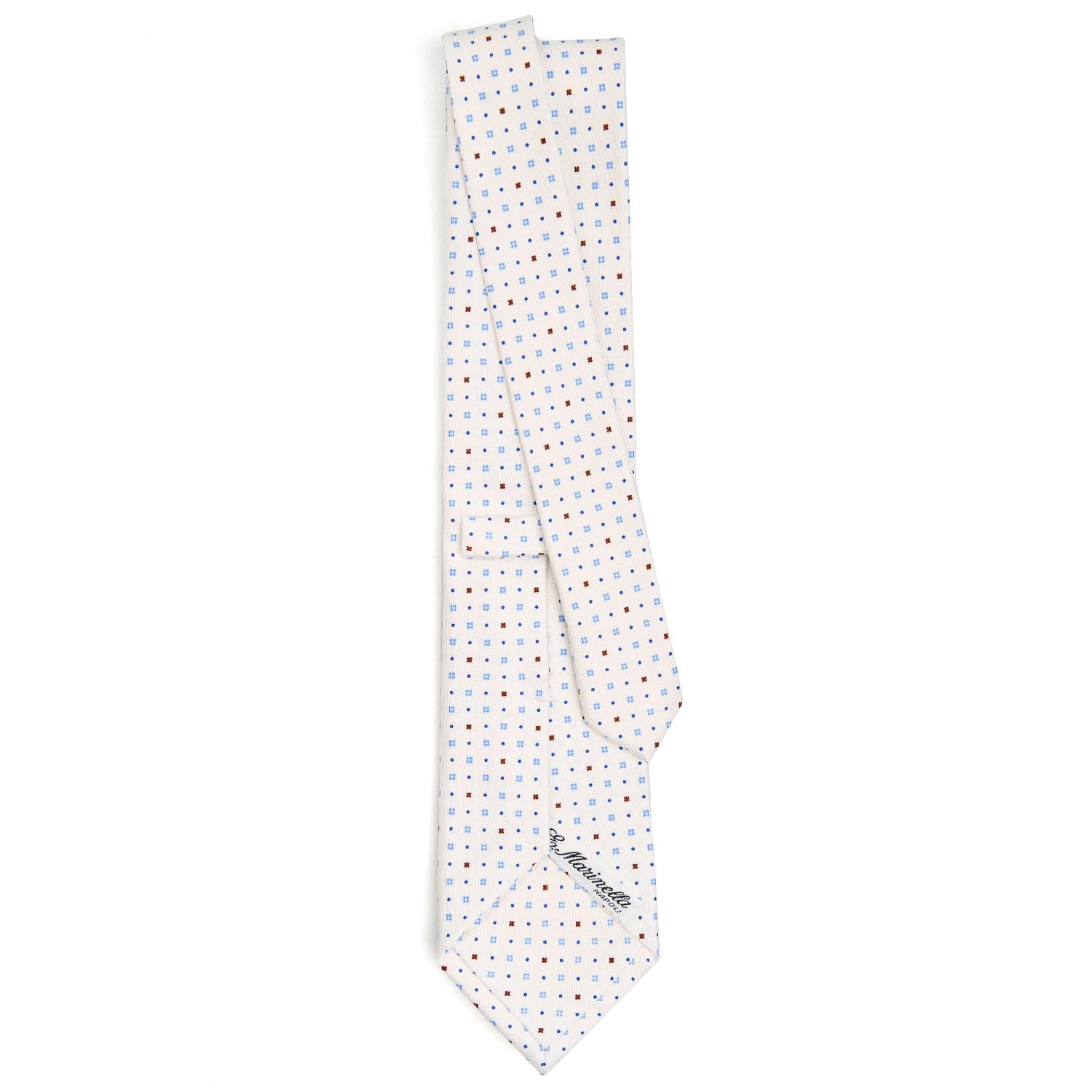 WHITE SARTORIAL CLASSIC SILK TIE