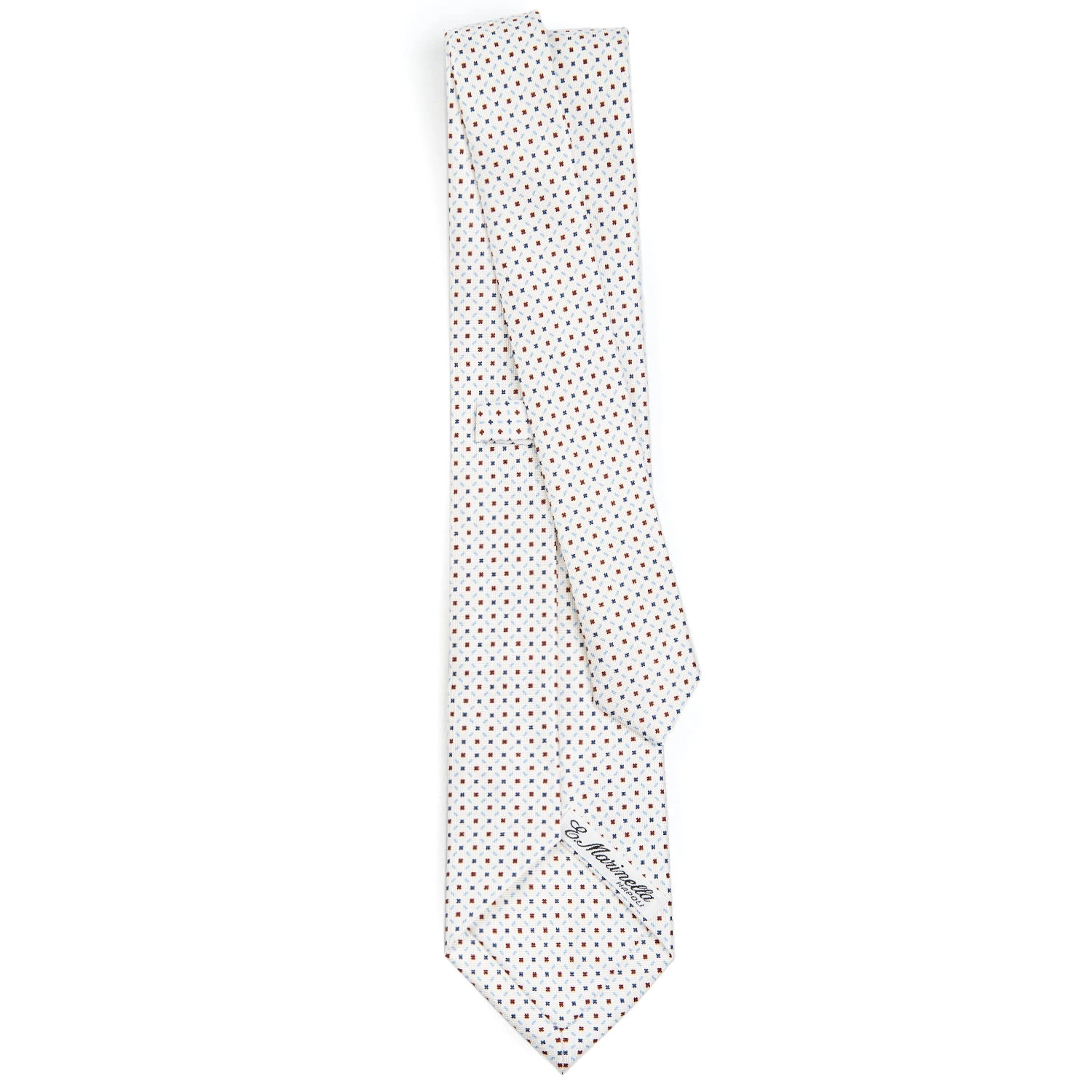 WHITE SARTORIAL CLASSIC SILK TIE
