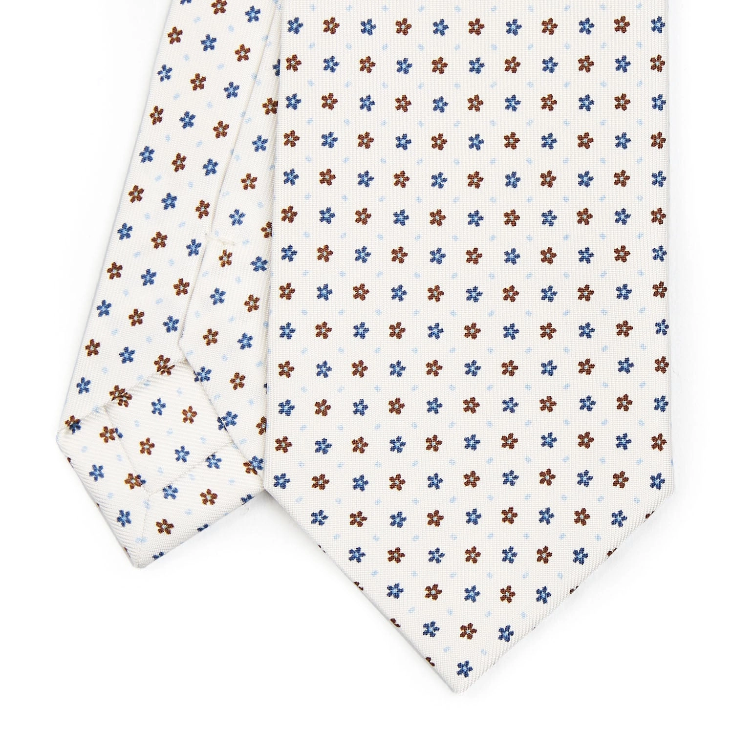 WHITE SARTORIAL CLASSIC SILK TIE