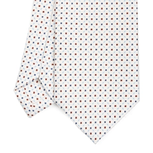 WHITE SARTORIAL CLASSIC SILK TIE