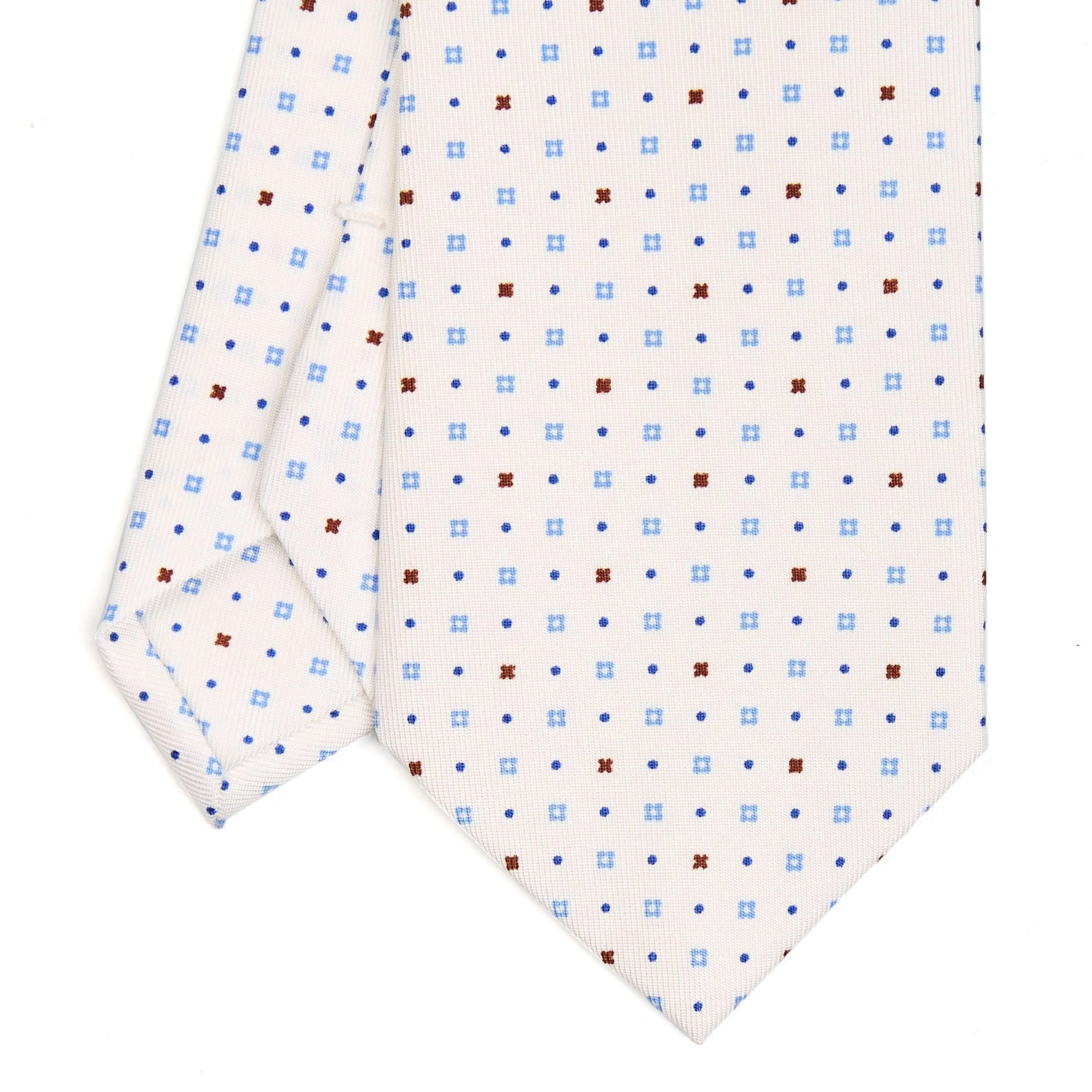 WHITE SARTORIAL CLASSIC SILK TIE