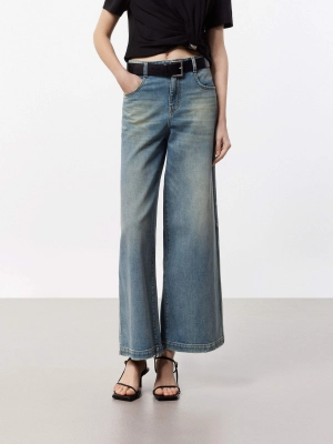 Wide Leg Denim Jeans