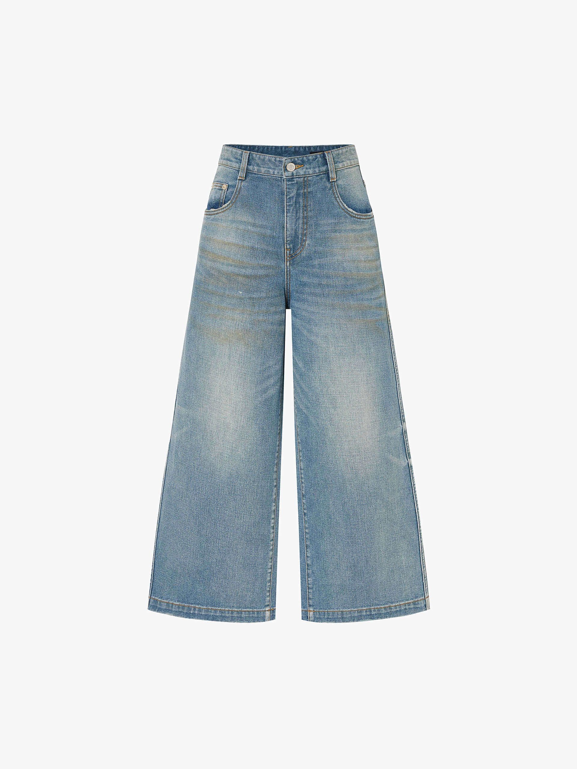 Wide Leg Denim Jeans