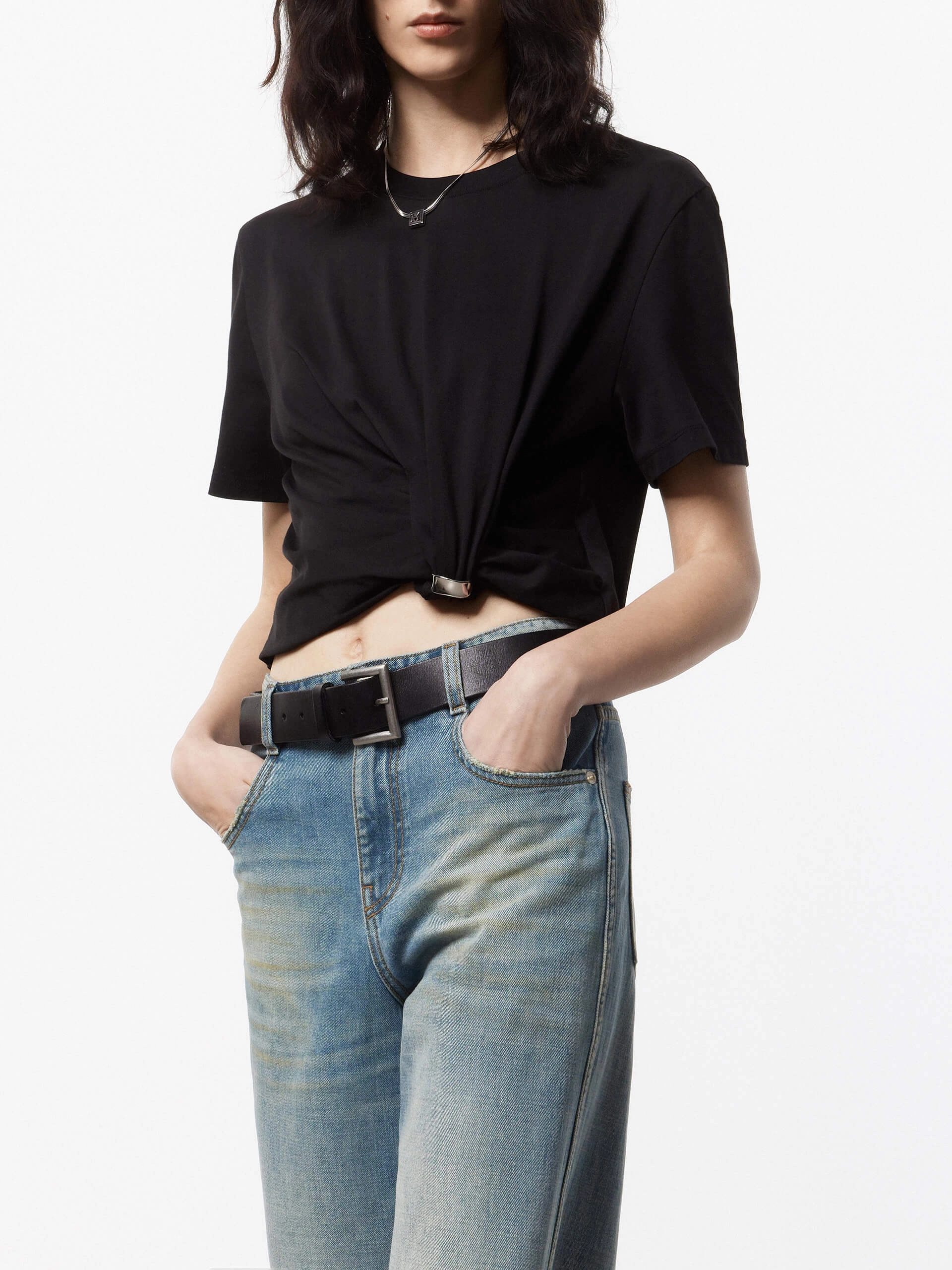 Wide Leg Denim Jeans