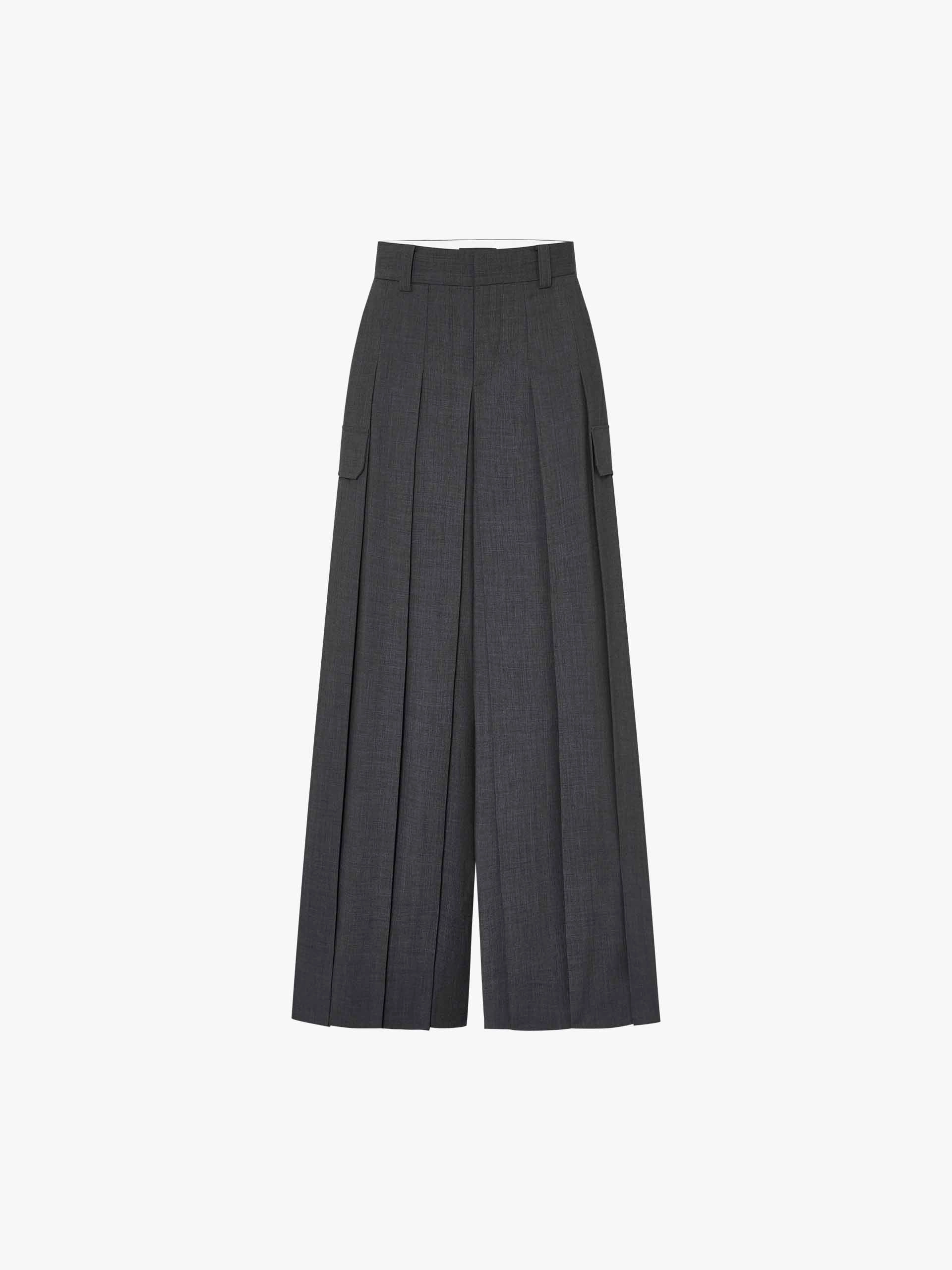 Wide Leg Pleated Pants