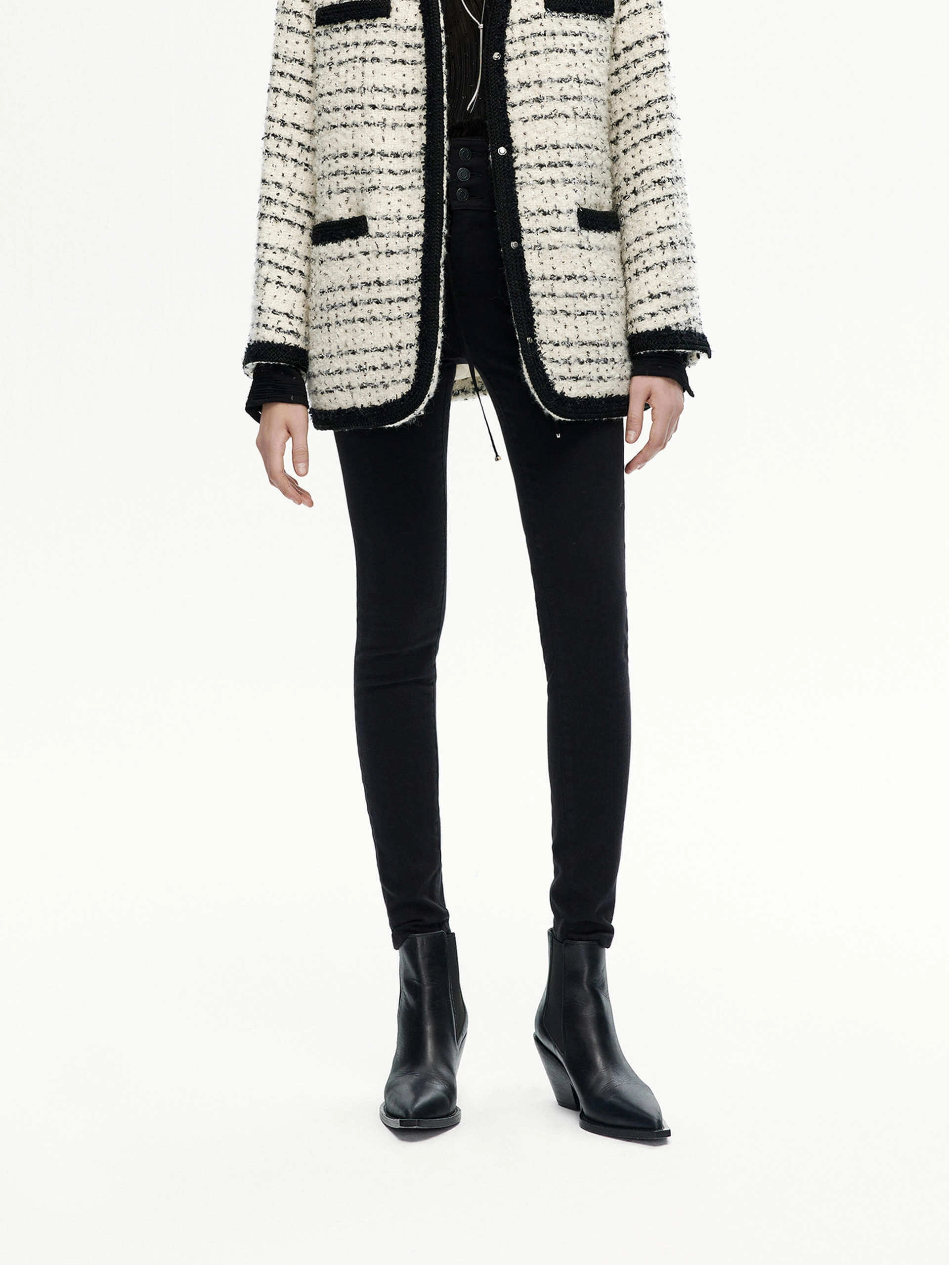 Wide Waist Skinny Jeans