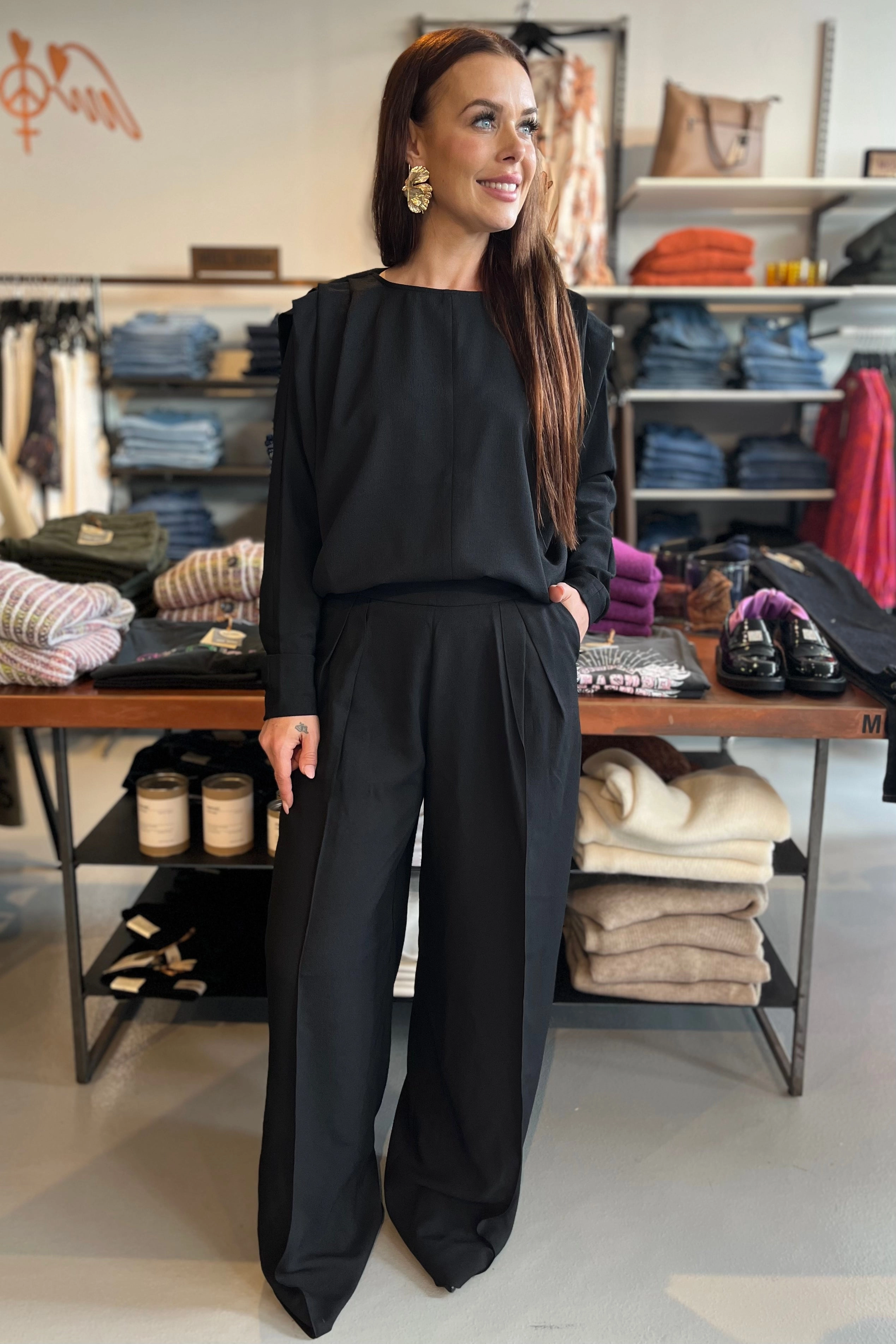 Wilty Moss Pant | Black | Bukser fra Mos Mosh