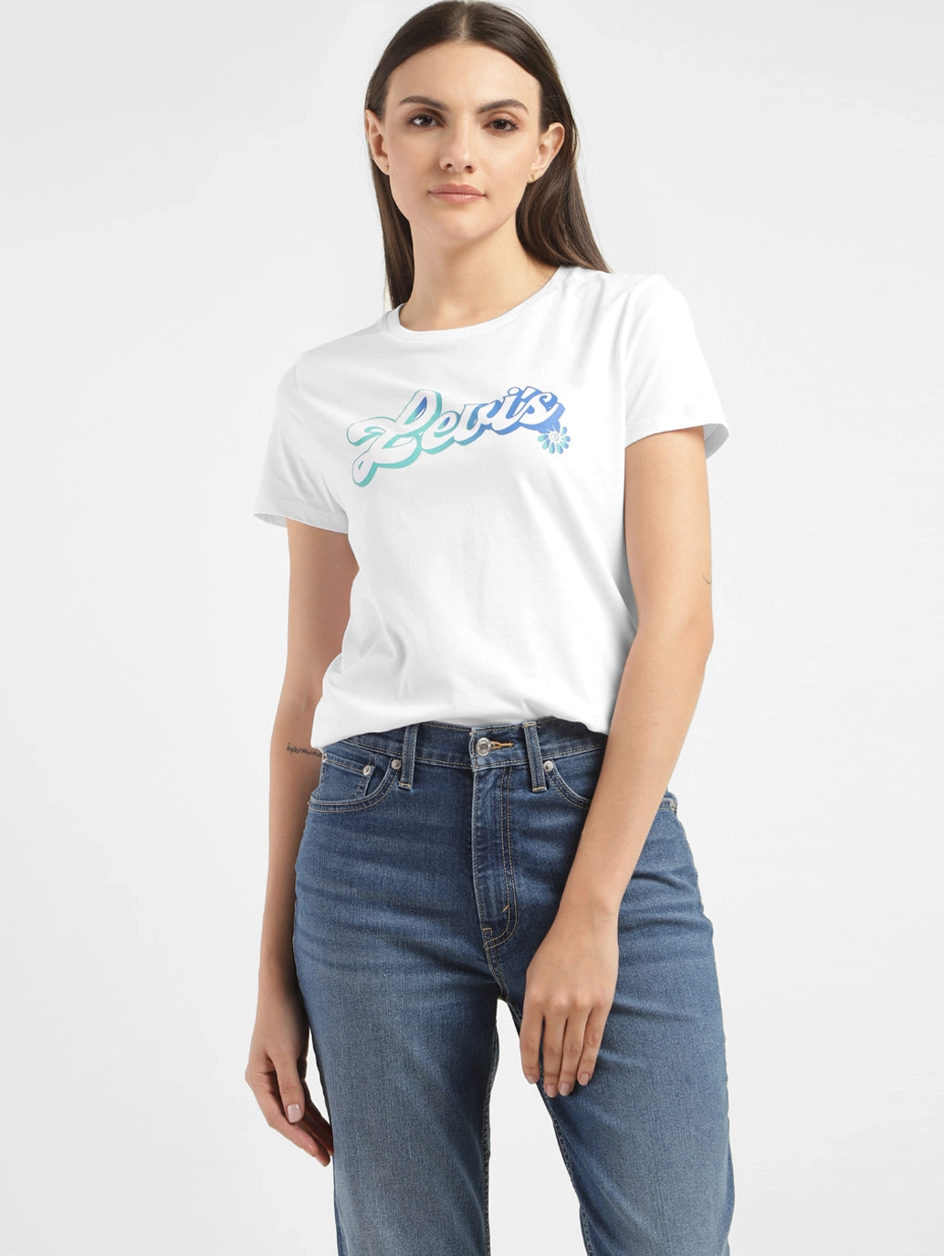 Womens Graphic Print Crew Neck T Shirt
