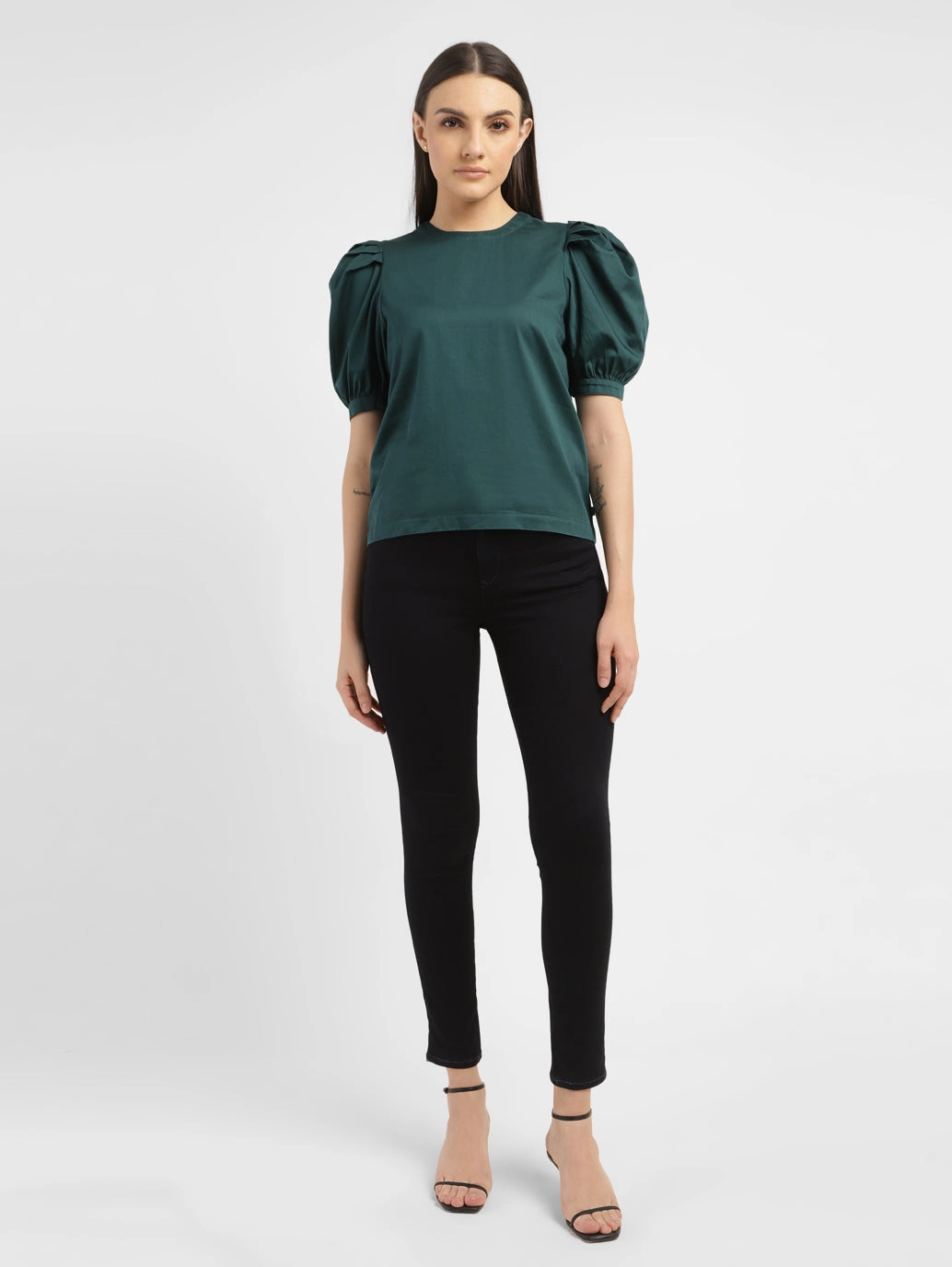 Women's Solid Round Neck Top