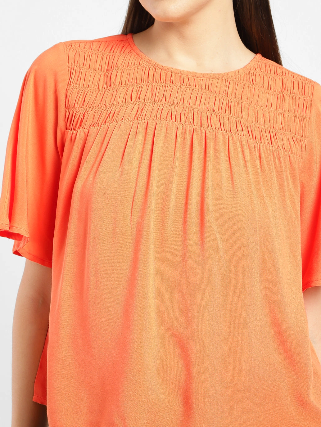 Women's Solid Round Neck Top