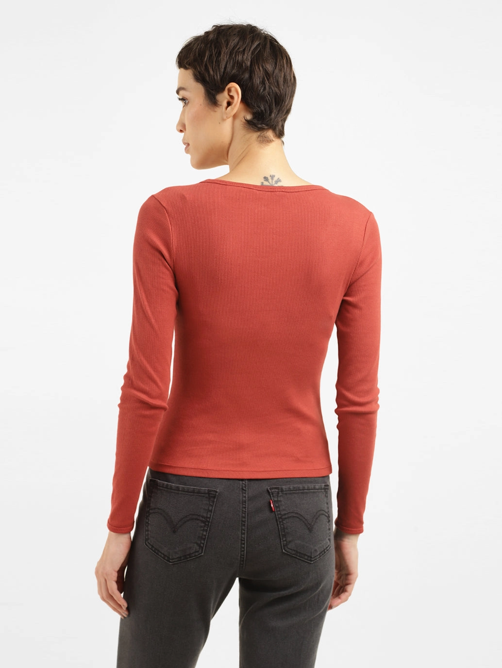 Women's Solid Scoop Neck T-Shirt