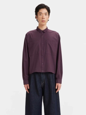 Women's Solid Shirt Collar Shirt