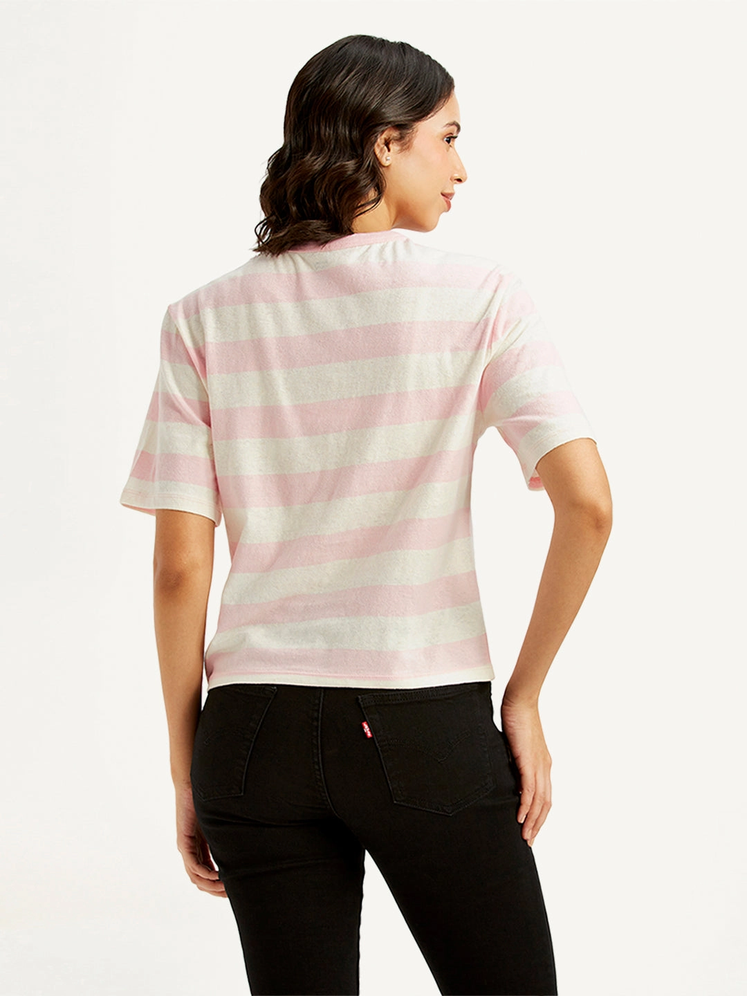 Women's Striped Relaxed Fit T-Shirt
