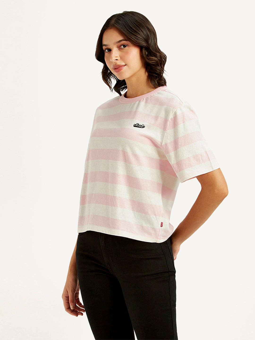 Women's Striped Relaxed Fit T-Shirt