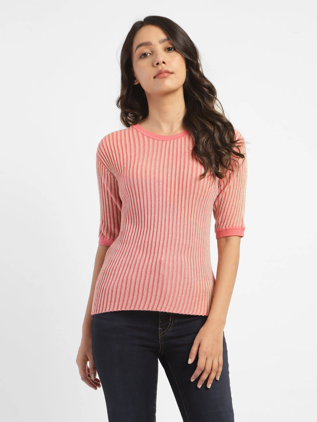Women's Striped Round Neck Top
