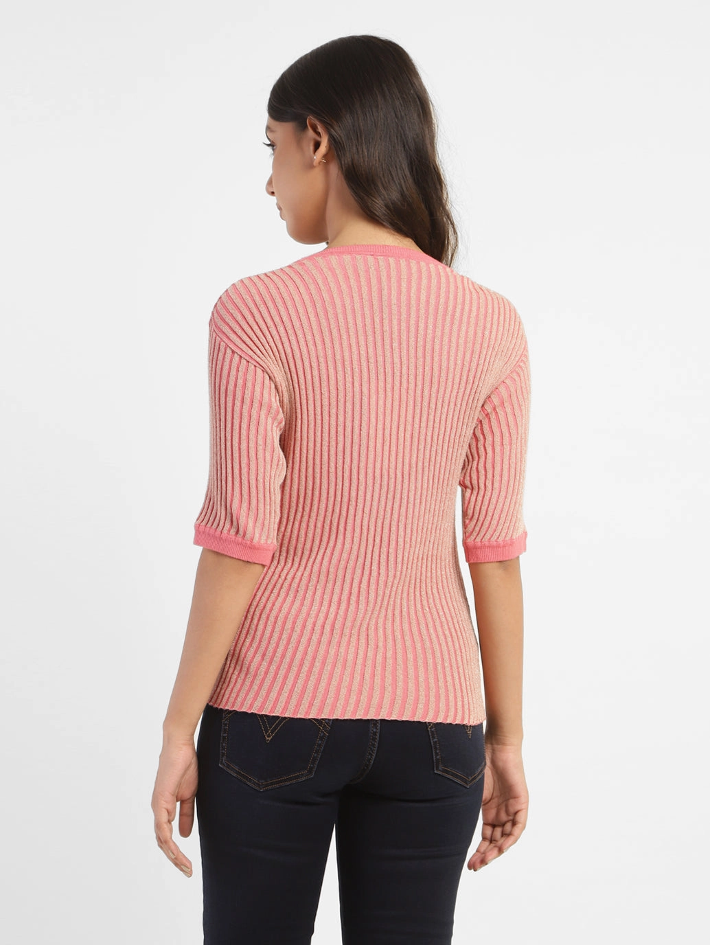 Women's Striped Round Neck Top