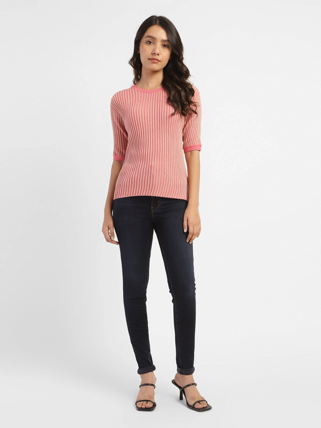 Women's Striped Round Neck Top