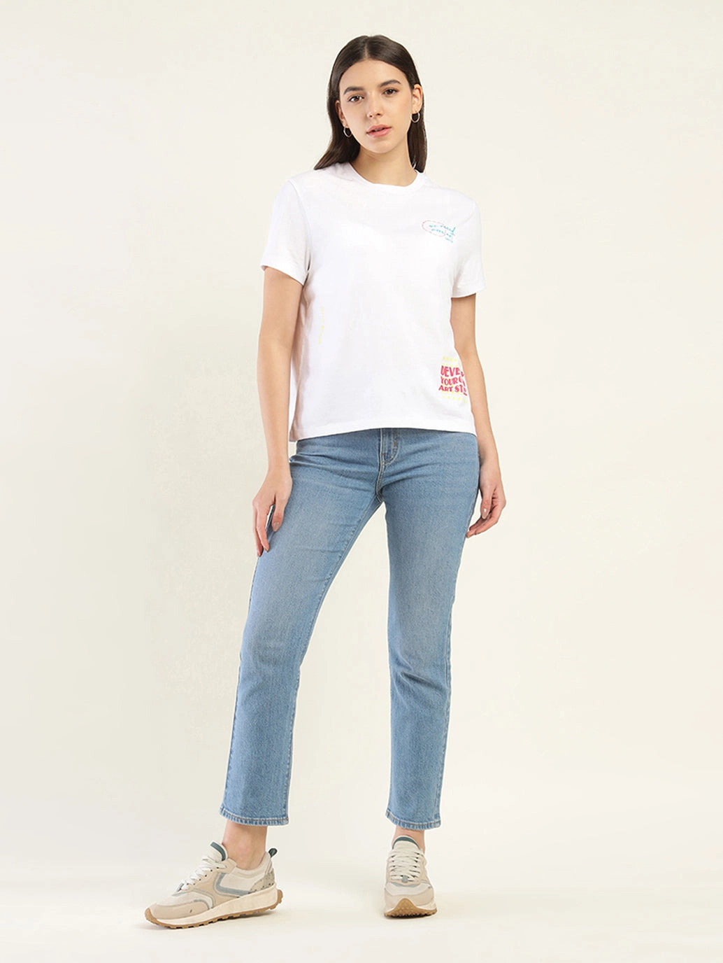 Women's Typography Relaxed Fit T-Shirt