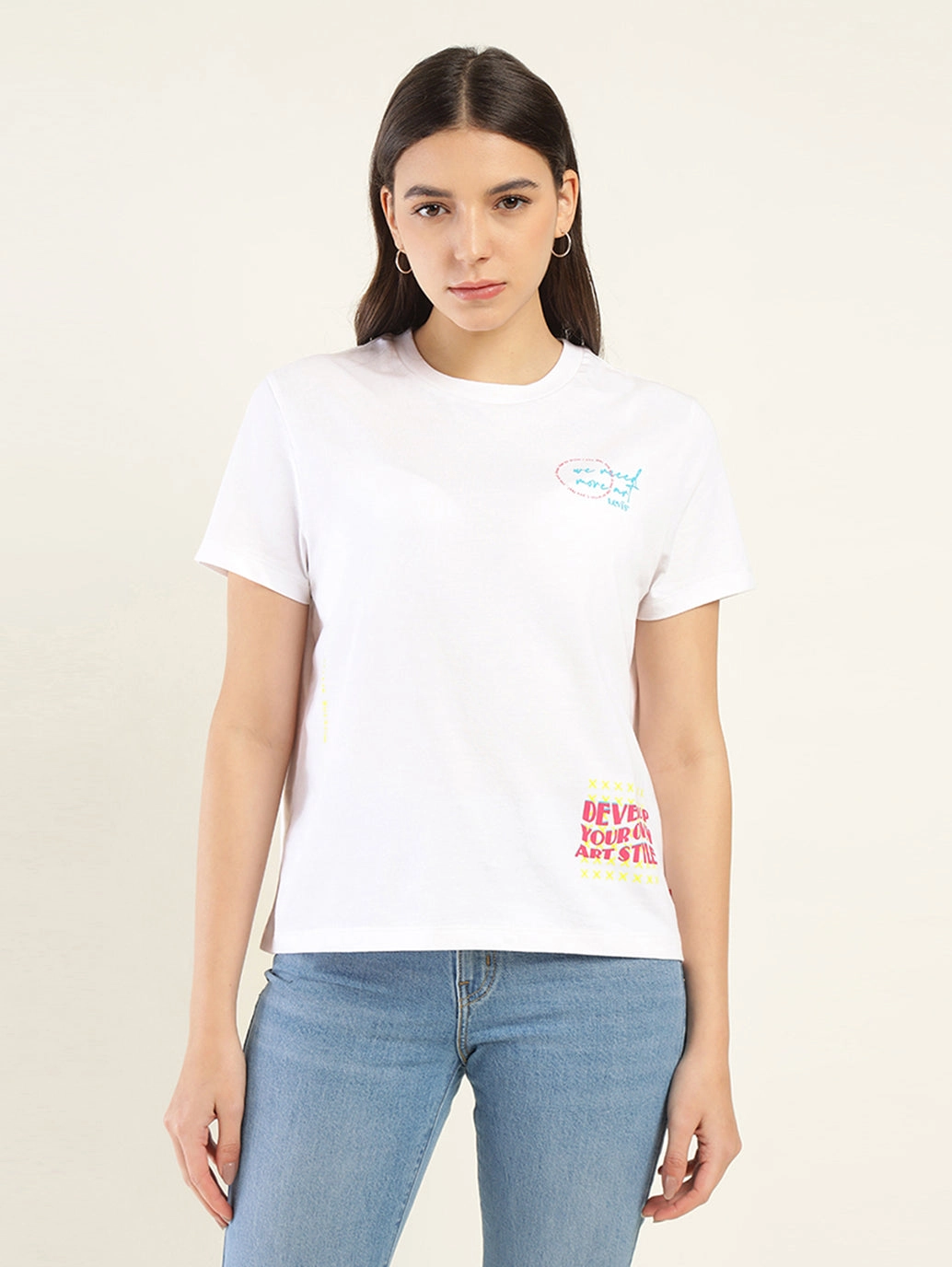 Women's Typography Relaxed Fit T-Shirt