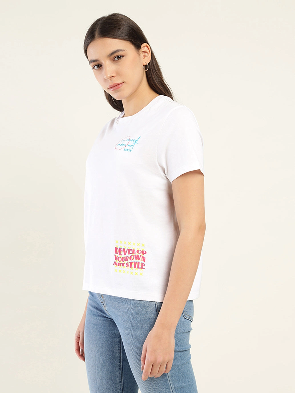 Women's Typography Relaxed Fit T-Shirt
