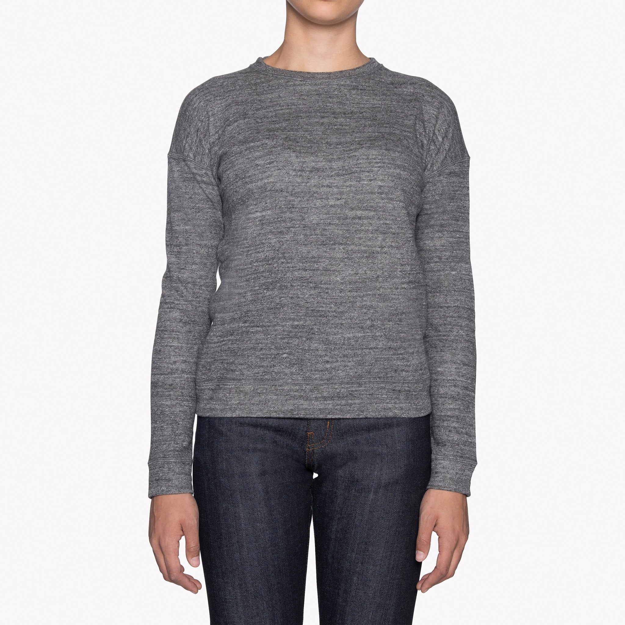 Women's -  Weekend Crew - Vintage Doubleface - Charcoal