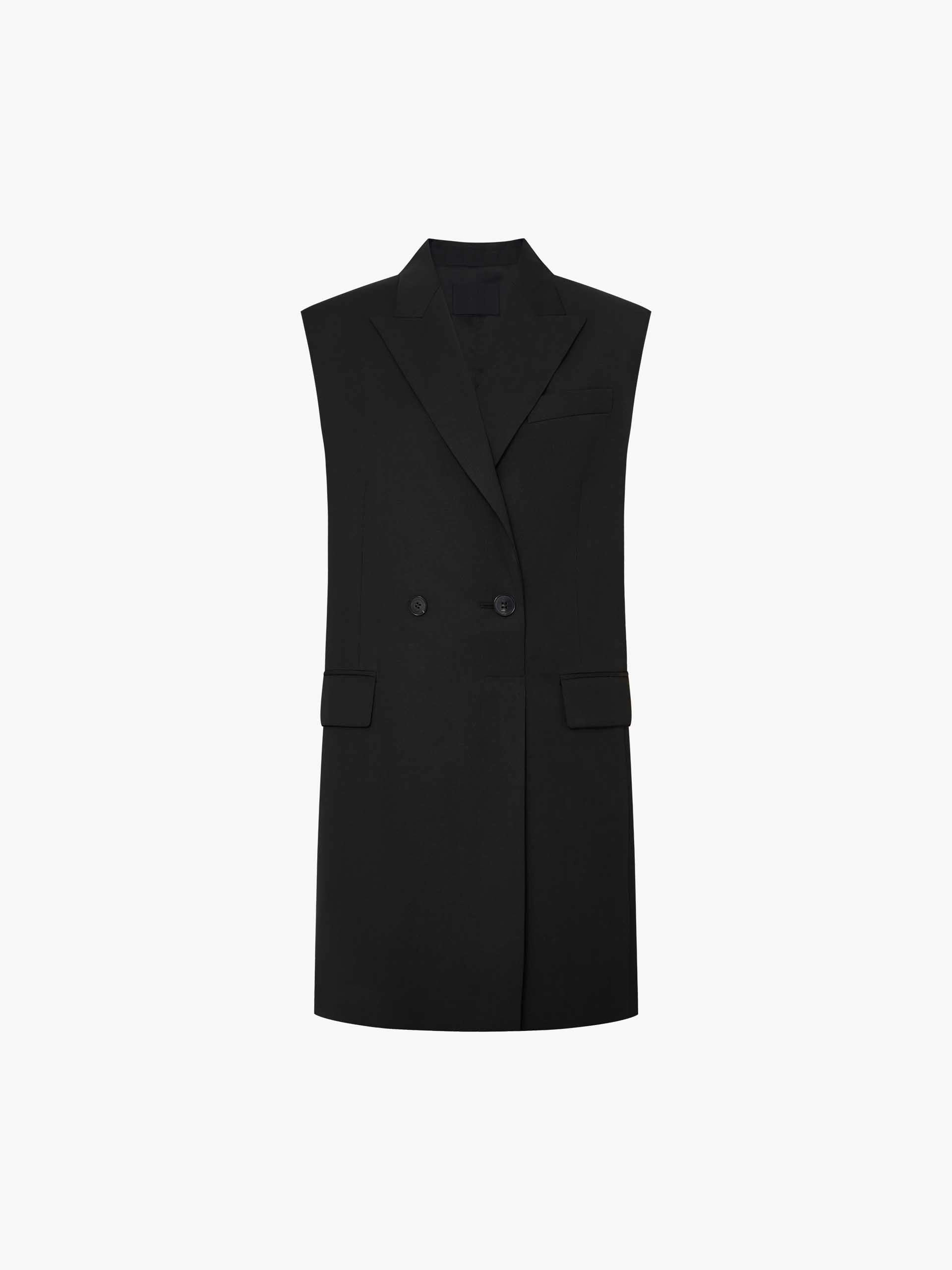 Wool Blend Tailored Dress