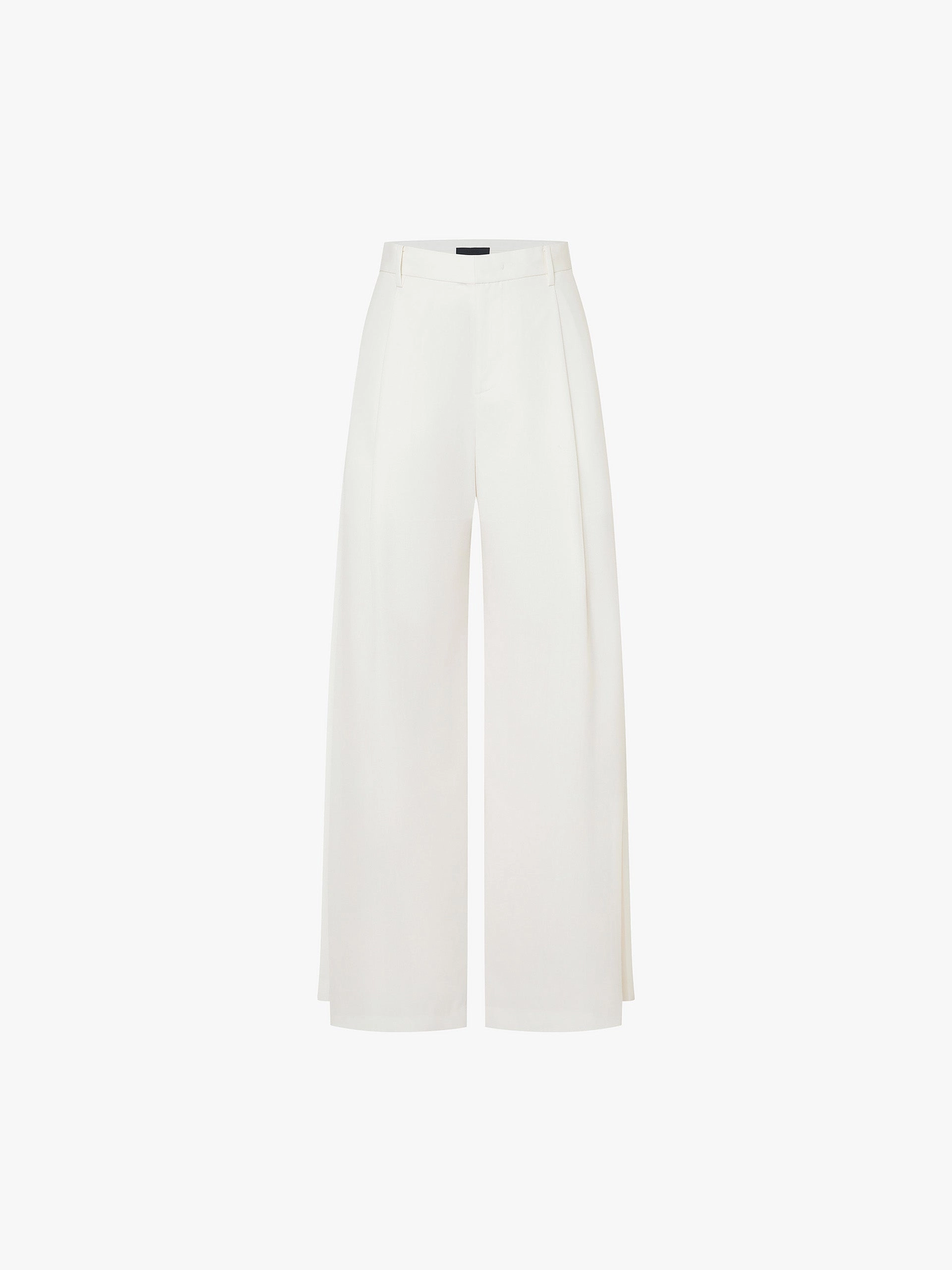 Wool Blend Wide Leg Pants