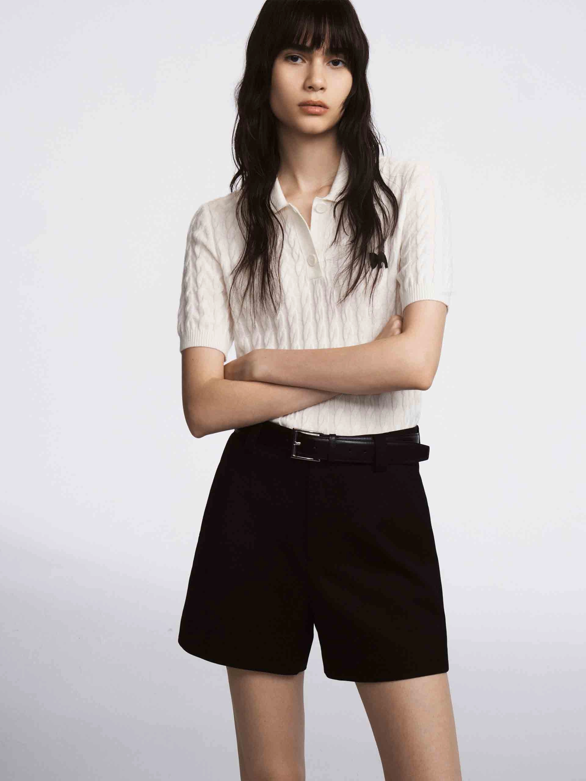 Wool Cable Knitted Top