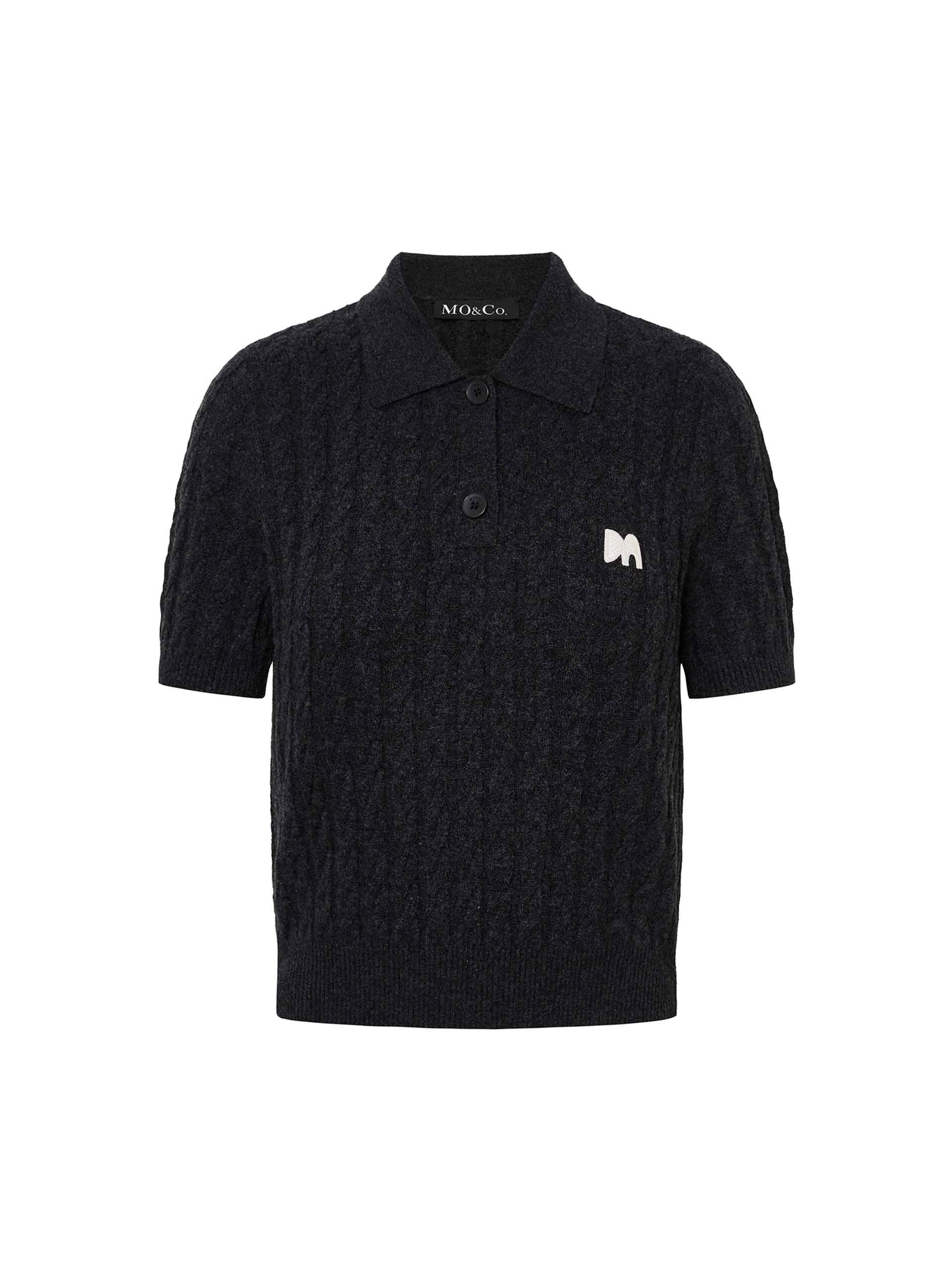 Wool Cable Knitted Top