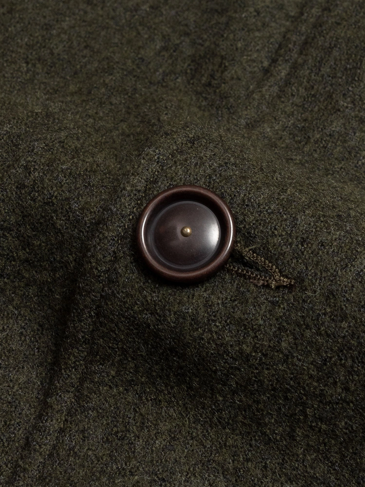 Wool Coverall Jacket in Olive