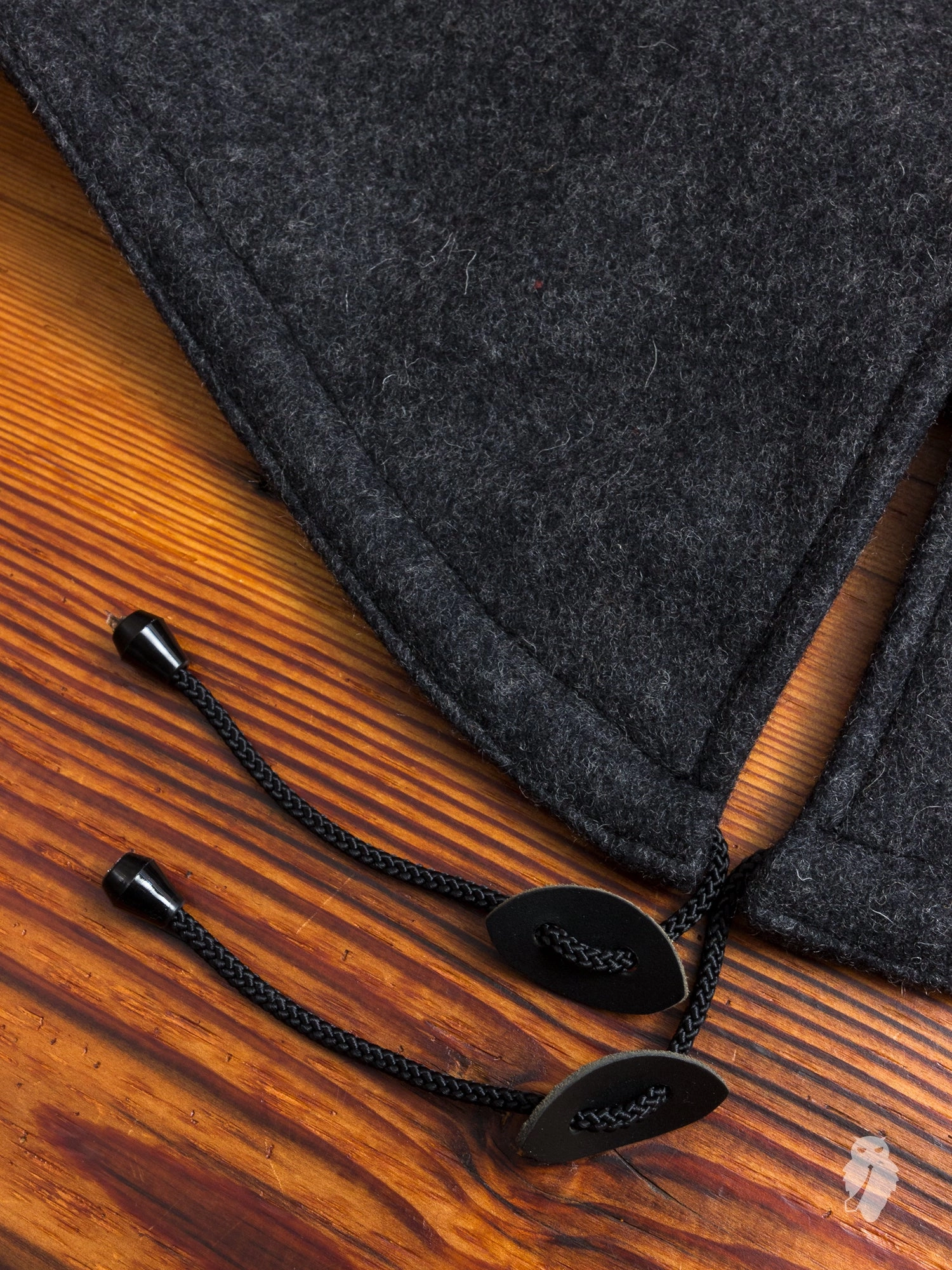 Wool Fishtail Parka in Charcoal