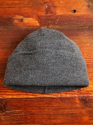 Wool Knit Watch Cap in Charcoal