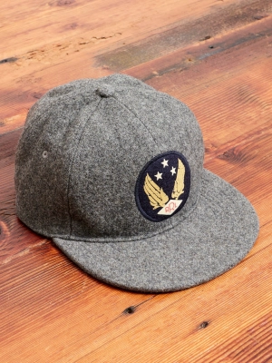 Wool Logo Baseball Cap in Heather Grey
