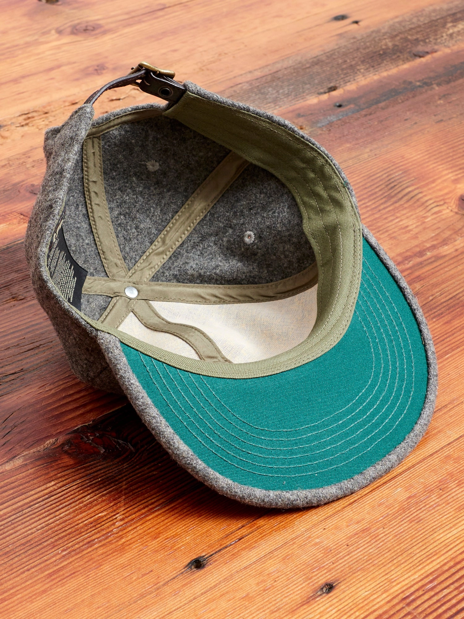 Wool Logo Baseball Cap in Heather Grey